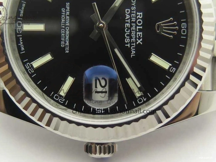 version Stick REF Black Best DateJust New Dial 126334 Edition 1:1 A3235 on Bracelet Markers Jubilee SS 0326